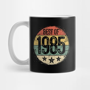 Circular Retro Best of 1985 35th Birthday Gift 35 Year Old Mug